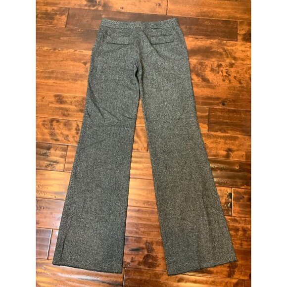 KAUFMANFRANCO Gray Black Onyx Wool Straight Leg Dress Pants NWT $895 Size 6 - Picture 5 of 5